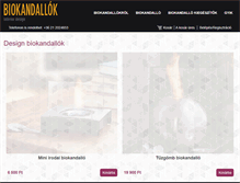 Tablet Screenshot of biokandallok.com